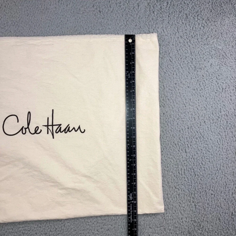 Cole Haan‎ Dust Bag Canvas Drawstring Pouch for Shoes or Accessories Cream